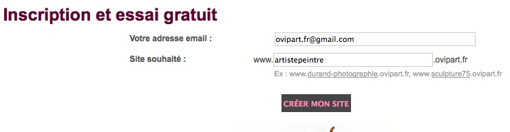 Inscription sur Ovipart