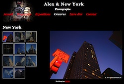 Site internet photographe fond noir